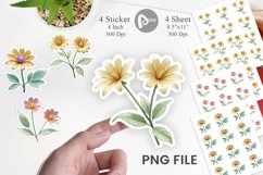 Sticker Vintage Botanical Product Image 1