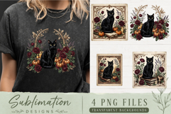 Vintage Botanical Mushroom PNG | Dark Academia Sublimation Product Image 1