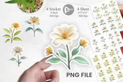 Sticker Vintage Botanical Product Image 1