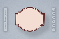 Vintage Bottle Label SVG Product Image 1