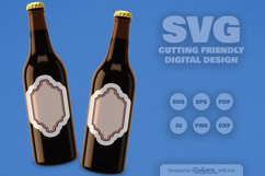 Vintage Bottle Label SVG Product Image 6