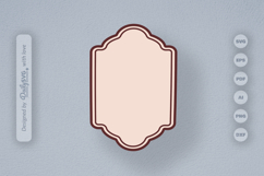 Vintage Bottle Label SVG Product Image 1