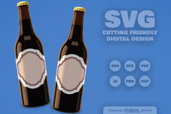 Vintage Bottle Label SVG Product Image 2