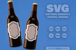 Vintage Bottle Label SVG Product Image 2