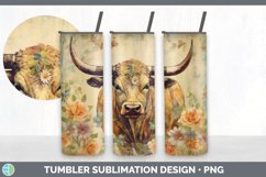 GorgeousDecoupage Bulls Tumbler design.