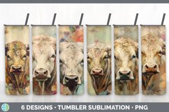 Bundle of six Decoupage Bulls Tumbler designs.