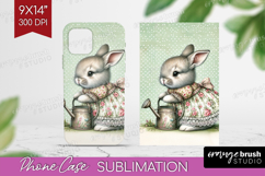 Vintage Bunny Phone Case PNG - Cute Bunny Case PNG Product Image 1