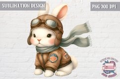Cute bunny Vintage PNG Sublimation Design Kids Decor Product Image 1