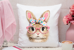 Easter Faux Yarn Fur Vintage Bunny Cozy Cottagecore Product Image 3