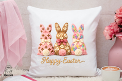 Easter Yarn Knit Vintage Bunny Cozy Cottagecore Spring Product Image 3