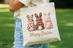 Easter Yarn Knit Vintage Bunny Cozy Cottagecore Spring Product Image 5