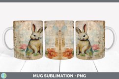 GorgeousDecoupage Rabbits Mug Wrap design.