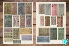 Vintage Bus Tickets Printable Ephemera Product Image 2
