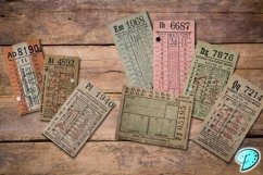 Vintage Bus Tickets Printable Ephemera Product Image 4