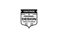 Vintage business badges vector design retro style Product Image 1