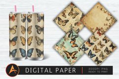 Vintage Butterflies Digital Paper Product Image 1
