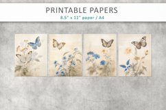 Vintage Butterflies Junk Journal, Vintage Card Product Image 2