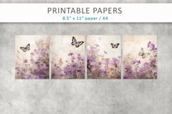 Vintage Butterfly Junk Journal Printable Paper Product Image 2
