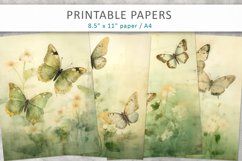 Vintage Butterflies Junk Journal, Paper Craft Product Image 1