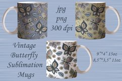 Vintage Butterfly Sublimation Mugs