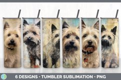 Bundle of six Decoupage Cairn Terriers Tumbler designs.