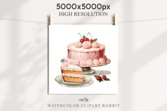 Vintage Cake Clipart Bakery Sweets Girl PNG Pink Blue Green Files Transparent Print for invitation t-shirt designs sublimation designs tumbler kids printable watercolor Vintage pink birthday cake png, clipart, girl baby shower, collage scrapbooking nurser