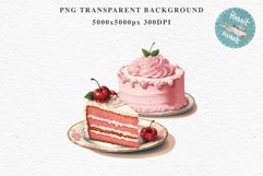Vintage Cake Clipart Bakery Sweets Girl PNG Pink Blue Green Files Transparent Print for invitation t-shirt designs sublimation designs tumbler kids printable watercolor Vintage pink birthday cake png, clipart, girl baby shower, collage scrapbooking nurser