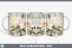 GorgeousDecoupage Camellias Mug Wrap design.