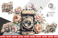 Vintage Camera Clipart Product Image 1