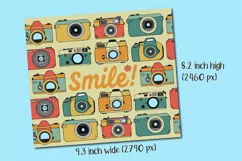 vintage cameras skinny tumbler wrap