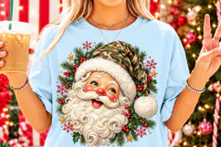 Camo Santa Christmas PNG | Vintage Camouflage Hat Png Product Image 5