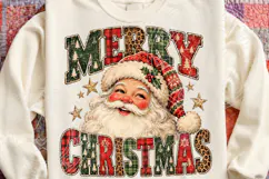 Vintage Camouflage Santa Christmas PNG Product Image 4