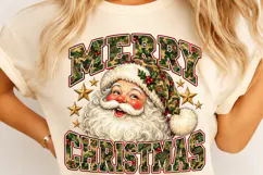 Vintage Camouflage Santa Christmas PNG Product Image 4