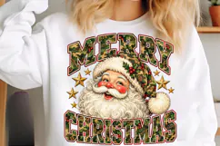 Vintage Camouflage Santa Christmas PNG Product Image 5