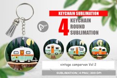 Keychain Vintage Campervan Product Image 1