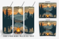 Vintage Campfire by the River Tumbler
