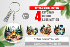 Keychain Vintage Camping Vibes Product Image 1
