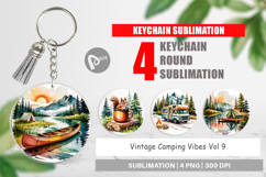 Keychain Vintage Camping Vibes Product Image 1