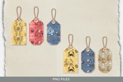 Vintage Cancer Sign Seamless Pattern Shaped Tags Product Image 1