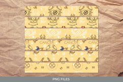 Vintage Cancer Sign Seamless Pattern Strips Product Image 1