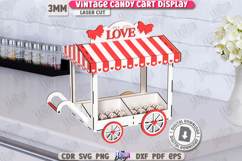 Vintage Candy Carts Laser Cut Bundle|Valentine&#039;s Candy Boxes Product Image 3