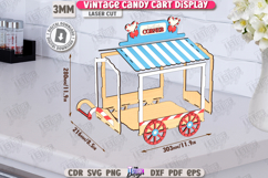 Vintage Candy Cart Laser Cut | Valentine&#039;s Day Candy Box SVG Product Image 2