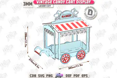 Vintage Candy Cart Laser Cut | Valentine's Day Candy Box SVG Product Image 3