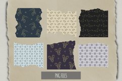 Vintage Capricorn Sign Seamless Pattern Torn Paper Product Image 1