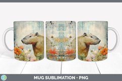 GorgeousDecoupage Capybaras Mug Wrap design.