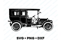 Vintage Classic Antique Car Design Files SVG PNG DXF Product Image 1