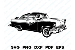 Vintage Classic Antique Car Design Files SVG PNG DXF Product Image 1