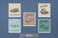 Vintage Car Postage for Scrapbook Clipart Product Image 1