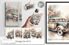 Digital Paper Vintage Car Product Image 1
