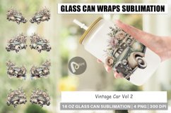 Glass Can Vintage Car Product Image 1